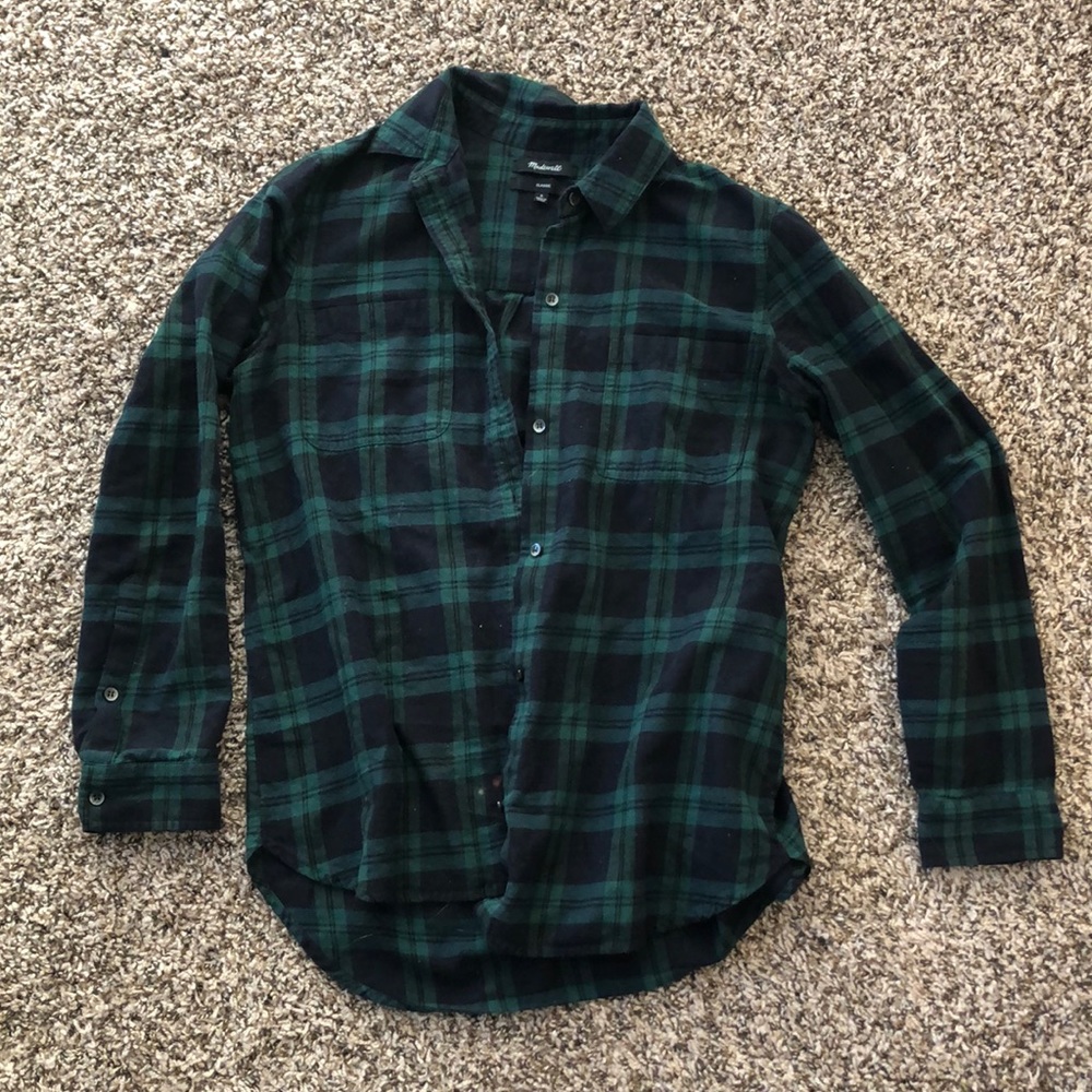 Madewell Green Flannel size S